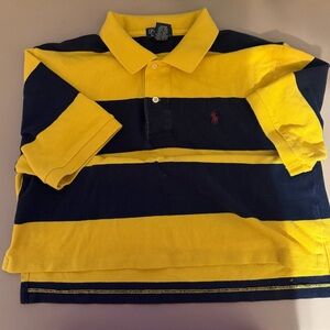 Polo by Ralph Lauren Yellow and Black Striped Kids Polo Shirt